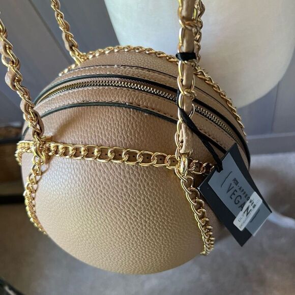 DELUXITY Ball & Chain Shoulder Bag Purse *NWT* - Picture 3 of 13
